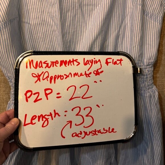 J. Crew Cotton Blue and White striped mini sundress-Size XL - Picture 3 of 10